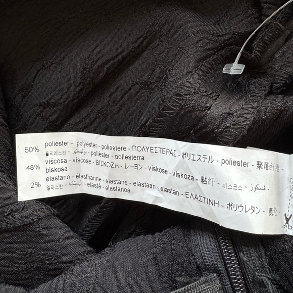 Zara Black Floral Pattern Trousers - Picture 7 of 7